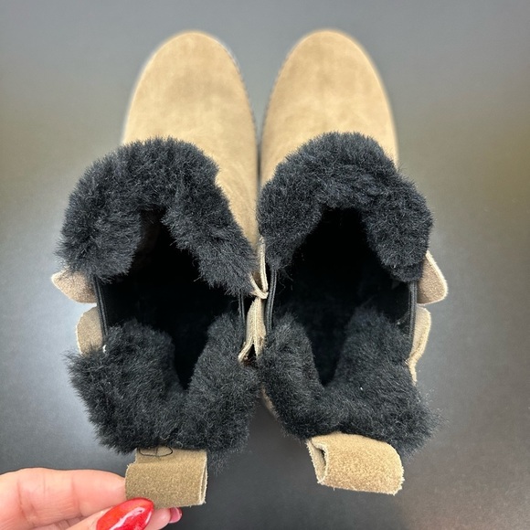 EMU Australia Suede Pioneer Chelsea Ankle Boots Size 8 Waterproof Merino Wool - Picture 11 of 13